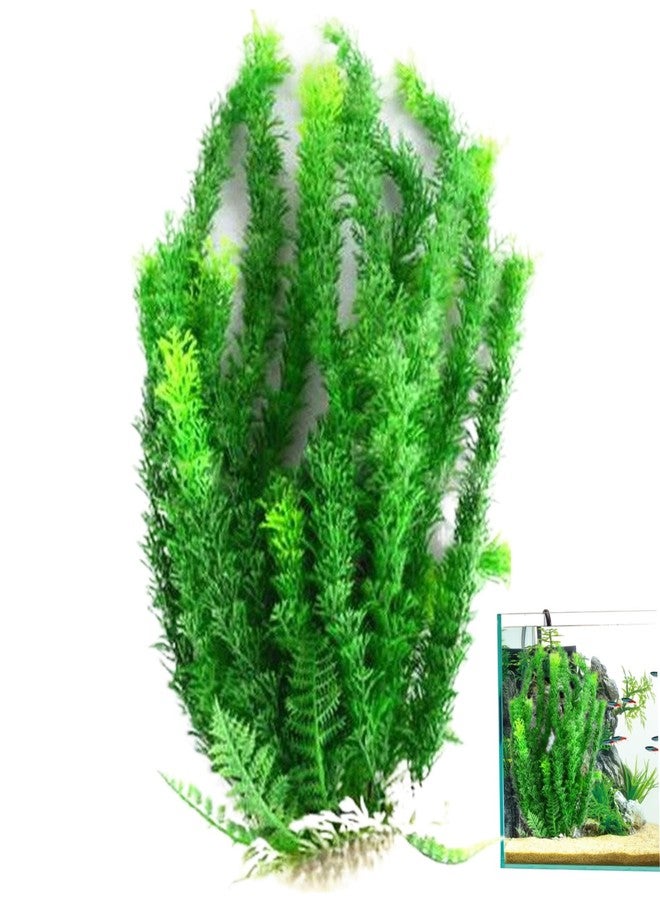 نباتات أحواض السمك Ngbbby، مقاس 18.5 × 4، نباتات اصطناعية واقعية لأحواض السمك، سهلة التركيب، قليلة الصيانة، ديكورات لأحواض السمك - Image 4